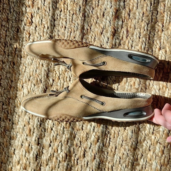 Cole Haan Air Brown Leather Tassel Performance Slides Shoes Women Sz 8B - Picture 8 of 15